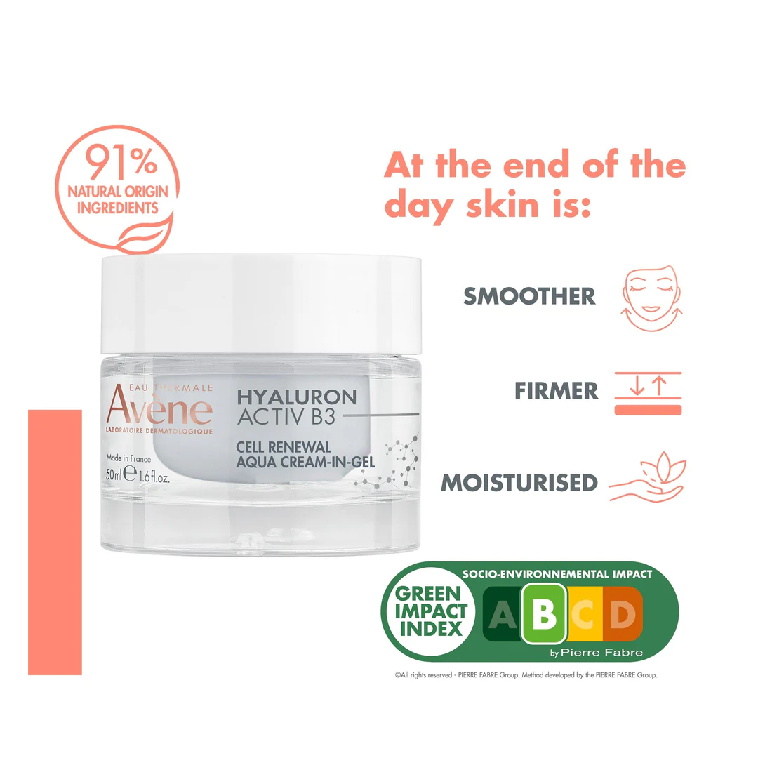 Avene Hyaluron Activ B3 Cell Renewal Aqua Cream-in-Gel - Image 4