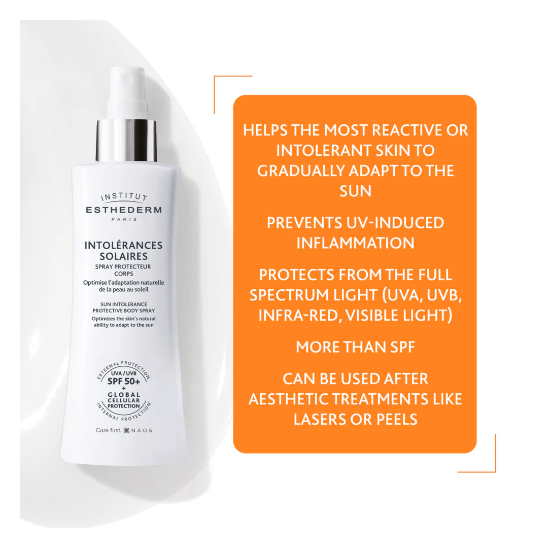 Institut Esthederm Sun Intolerance SPF50+ Protective Body Spray - Image 3