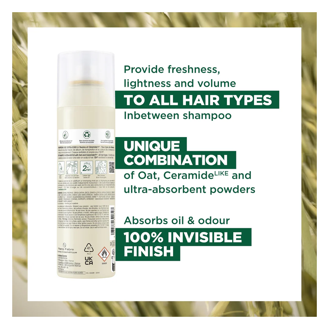 Klorane Dry Shampoo With Oat & CeramideLike Spray - Image 13