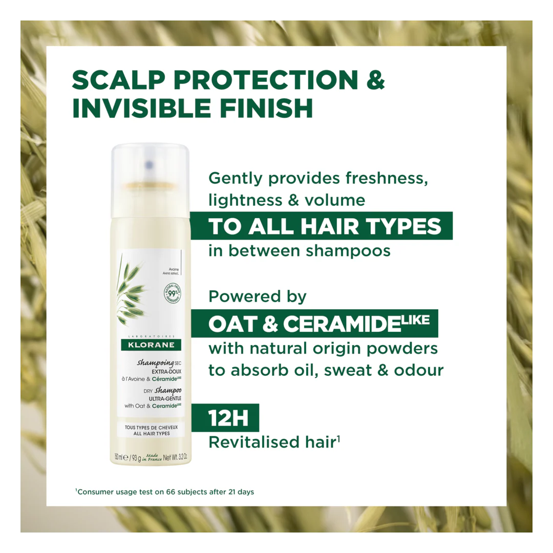 Klorane Dry Shampoo With Oat & CeramideLike Spray - Image 6