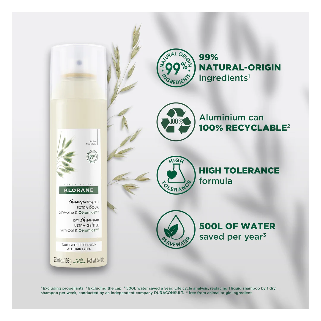 Klorane Dry Shampoo With Oat & CeramideLike Spray - Image 7