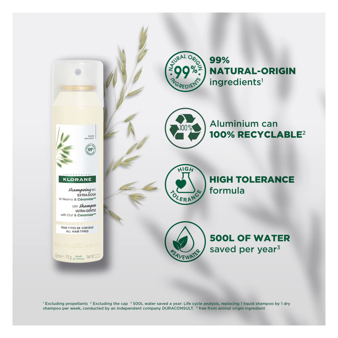 Klorane Dry Shampoo With Oat & CeramideLike Spray - Image 8