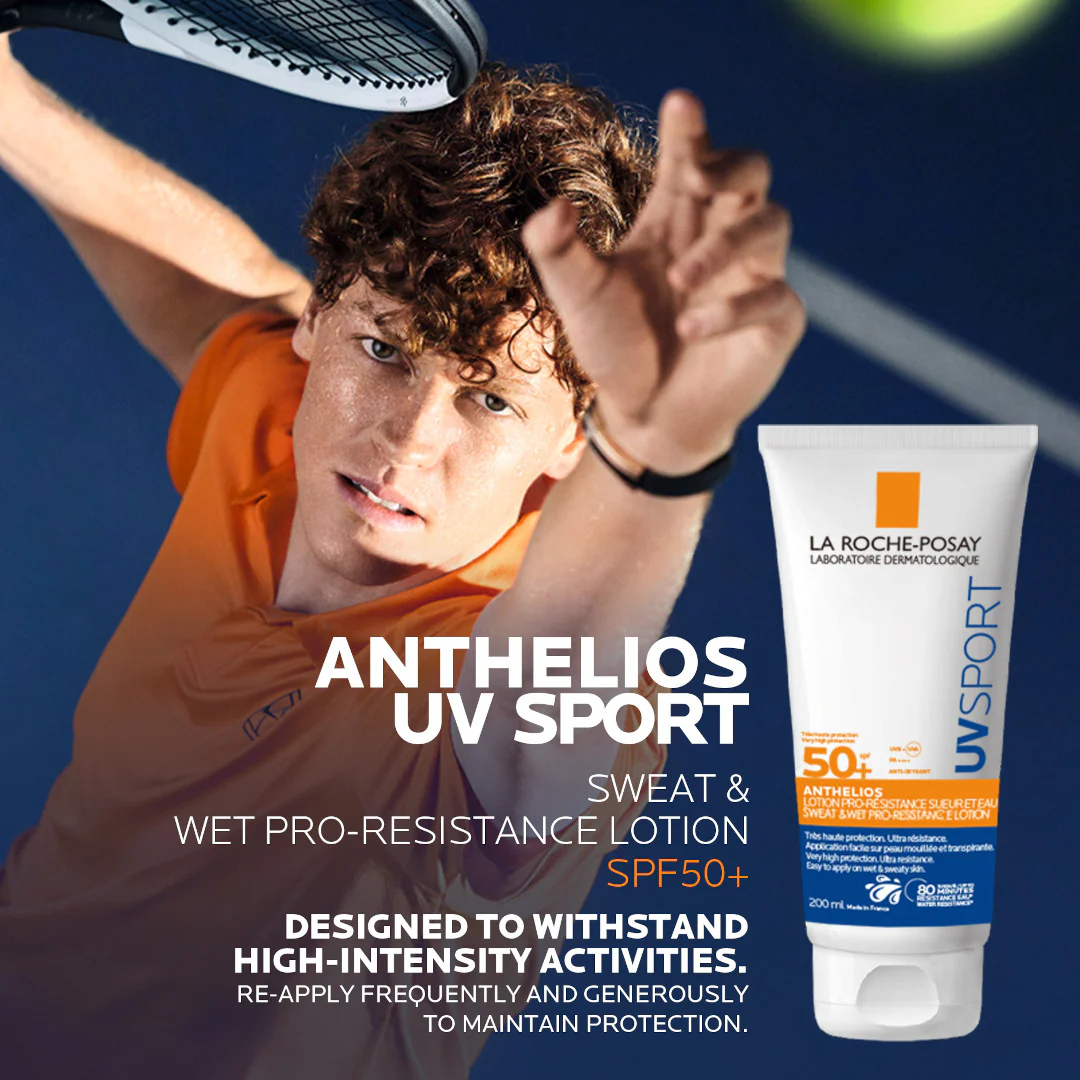 La Roche-Posay Anthelios UVSPORT Sweat & Wet Pro-Resistance Lotion SPF50+ - Image 4