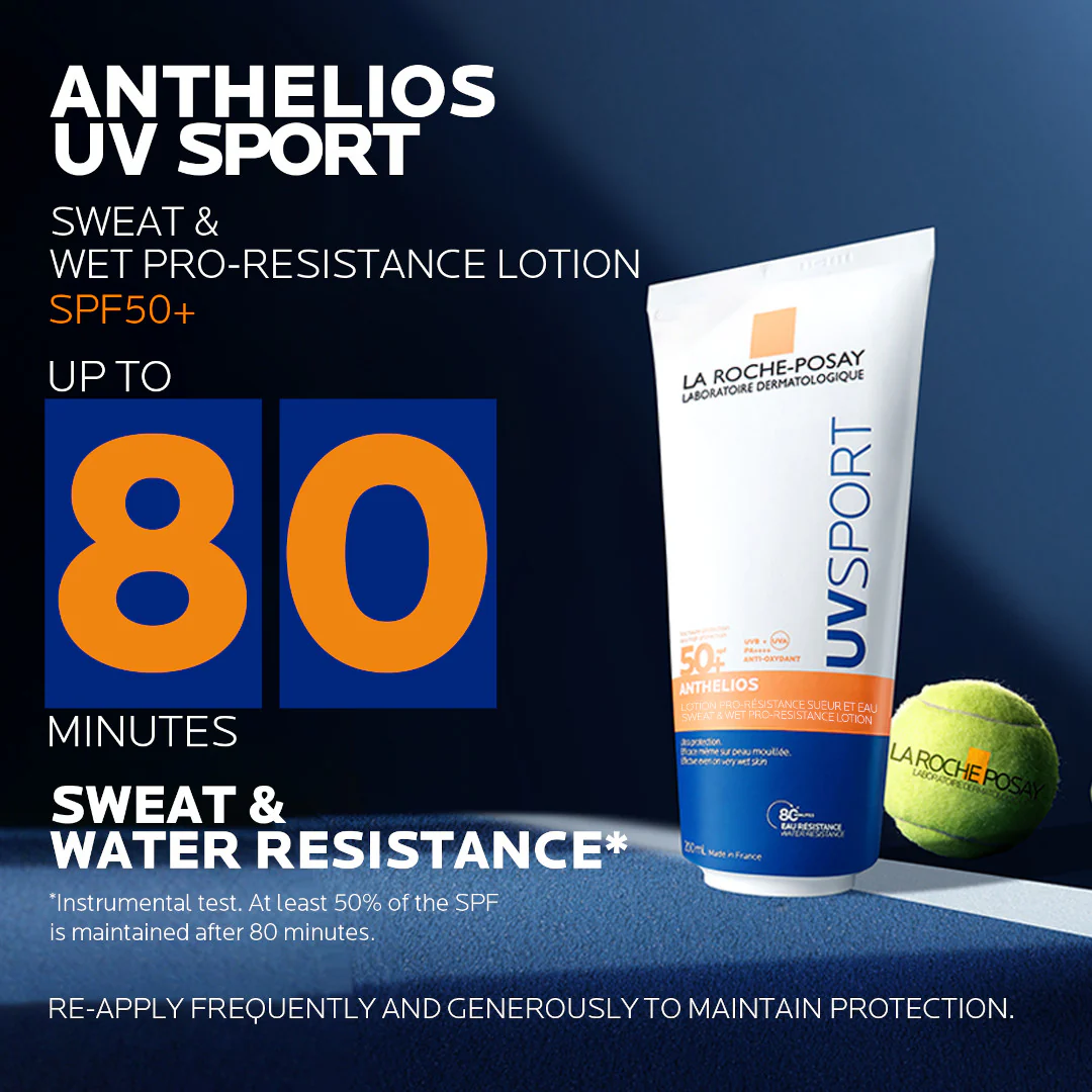 La Roche-Posay Anthelios UVSPORT Sweat & Wet Pro-Resistance Lotion SPF50+ - Image 7