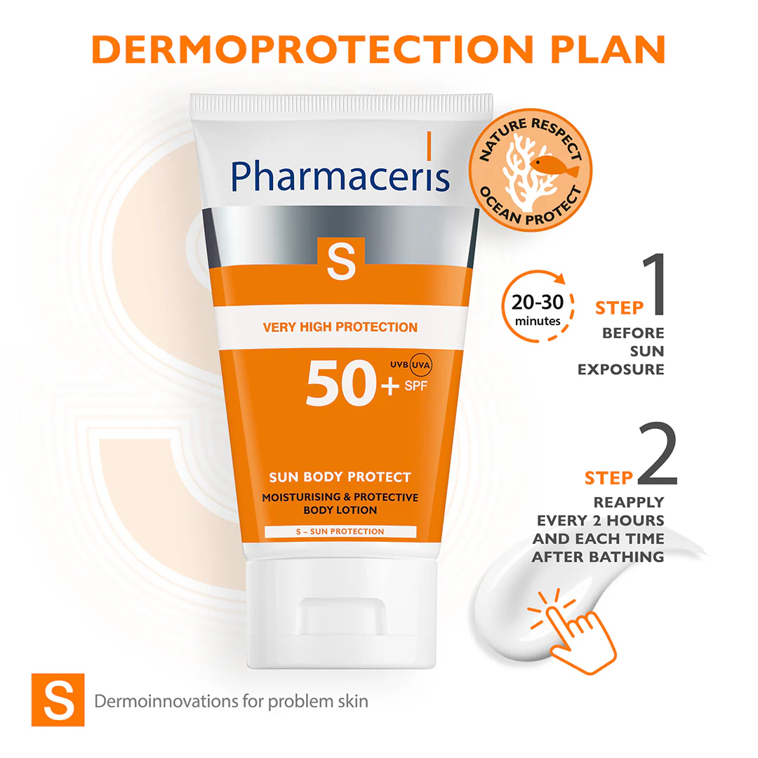 Pharmaceris S Sun Body Protect Moisturising & Protective Body Lotion SPF50+ - Image 5