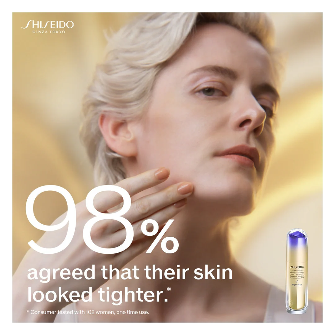 Shiseido Vital Perfection LiftDefine Radiance Night Concentrate Serum - Image 5