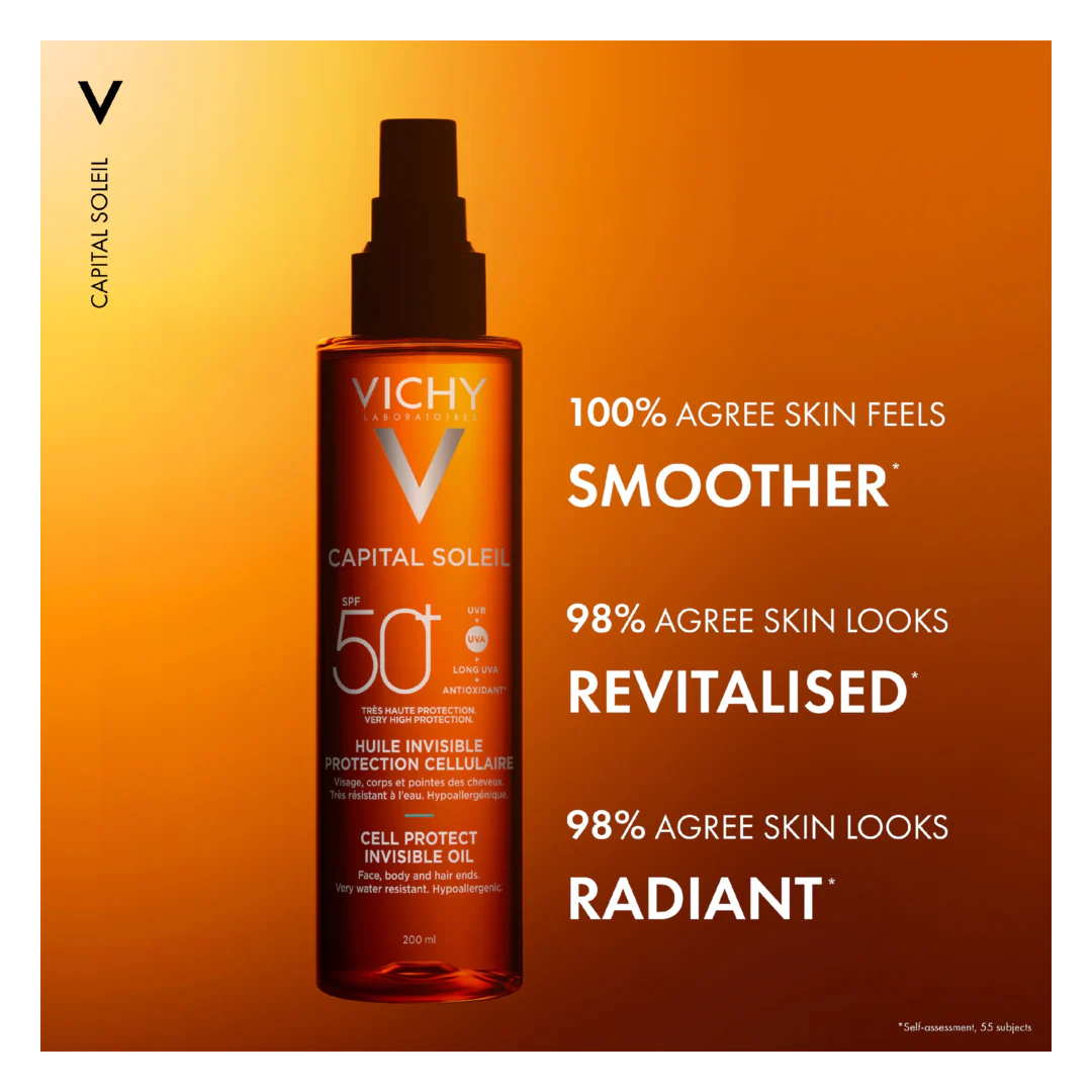 Vichy Capital Soleil Cell Protect Invisible Oil SPF50+ - Image 4
