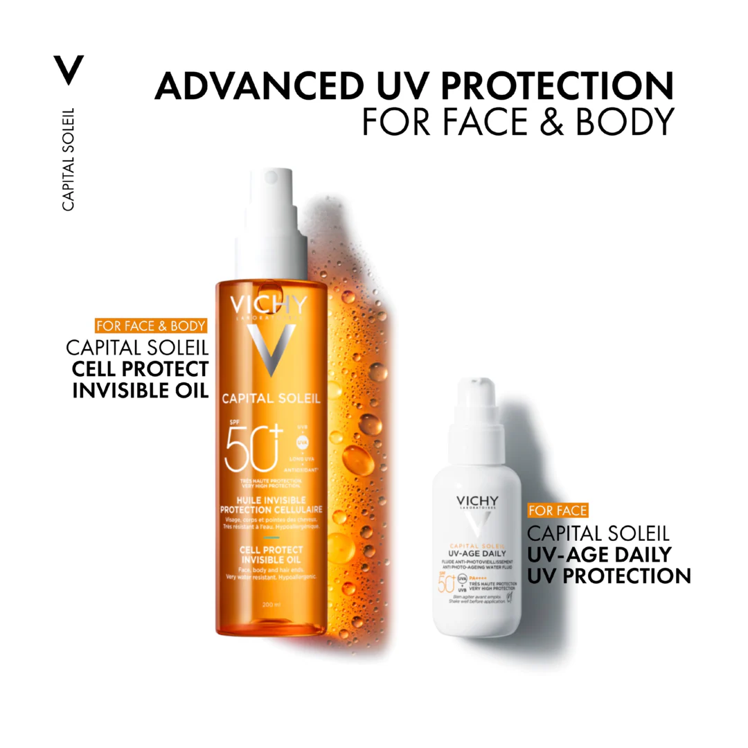 Vichy Capital Soleil Cell Protect Invisible Oil SPF50+ - Image 6