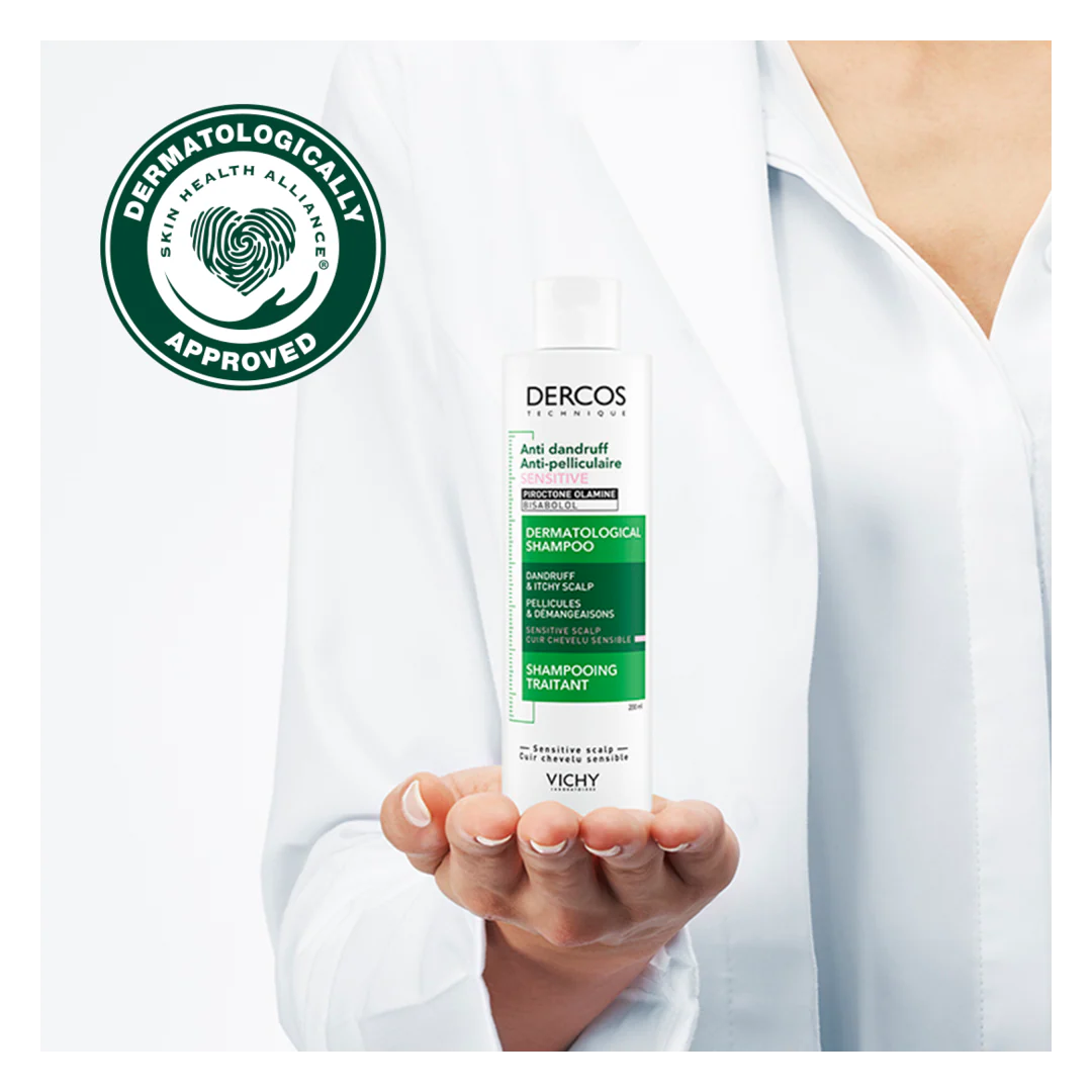 Vichy Dercos Anti Dandruff Shampoo for Sensitive Scalps - Image 3