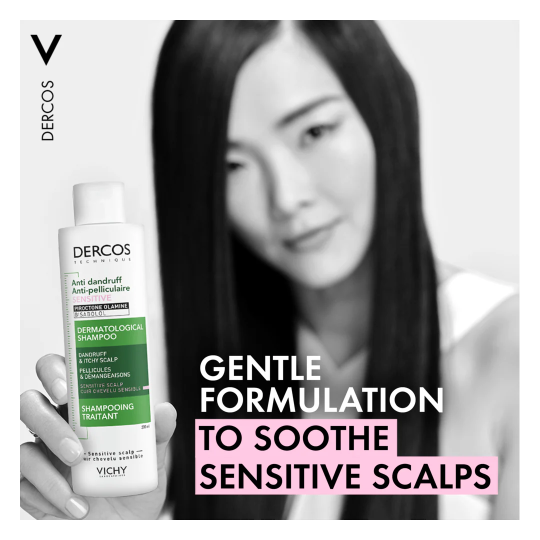 Vichy Dercos Anti Dandruff Shampoo for Sensitive Scalps - Image 8