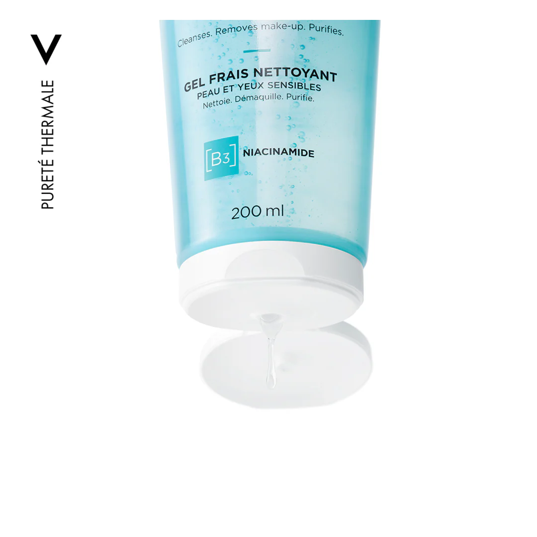 Vichy Purete Thermale Fresh Cleansing Gel for Sensitive Skin and Eyes - Image 3