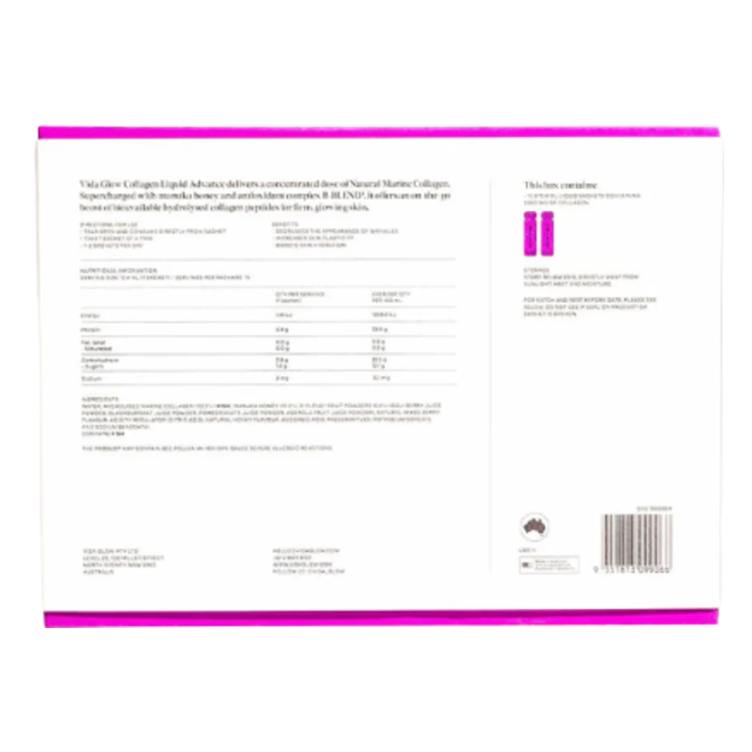 Vida Glow Collagen Liquid Advance - Mixed Berry Flavour - Image 3