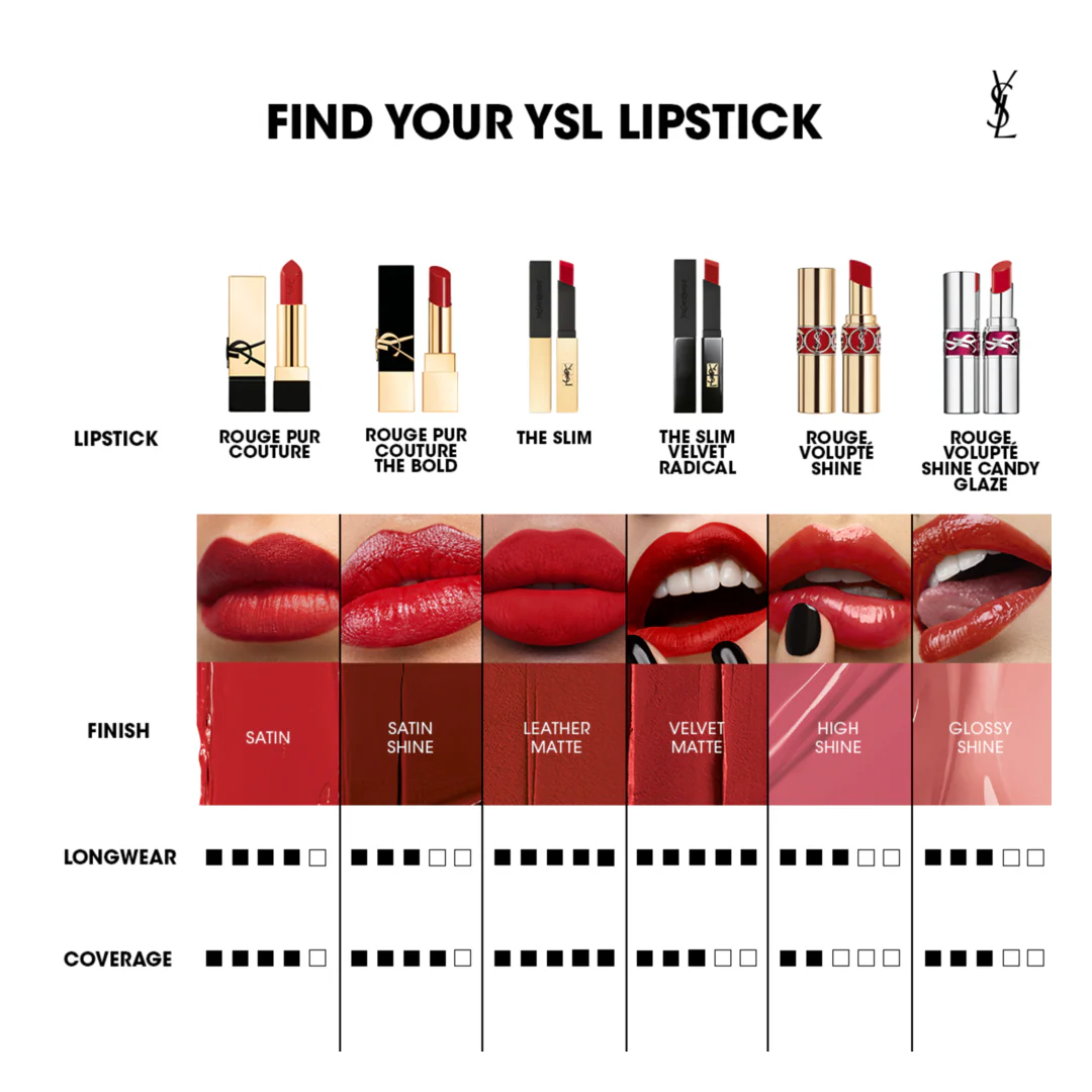 Yves Saint Laurent Rouge Pur Couture Satin Colour Lipstick - Image 53